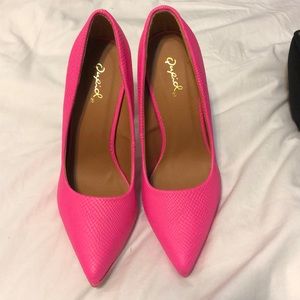 Hot pink heels